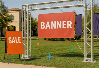 Descubra os benefícios do uso de banners e faixas promocionais