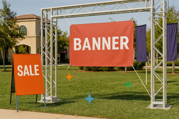 Descubra os benefícios do uso de banners e faixas promocionais