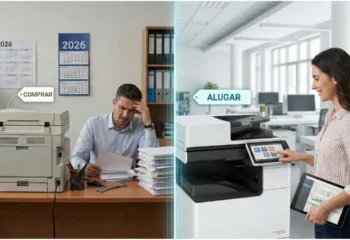 Alugar ou comprar impressoras: qual a melhor decisão para empresas em 2026?