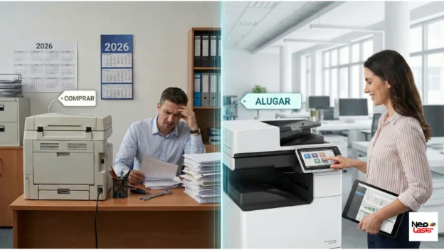 Alugar ou comprar impressoras: qual a melhor decisão para empresas em 2026?